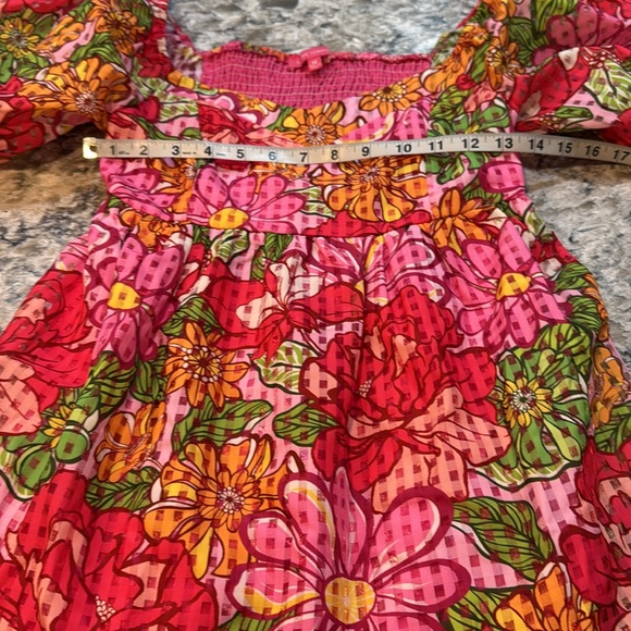 Flying Tomato | Anthropologie | Floral Mini Dress Puffy Sleeves  M Medium - Picture 11 of 13
